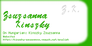 zsuzsanna kinszky business card